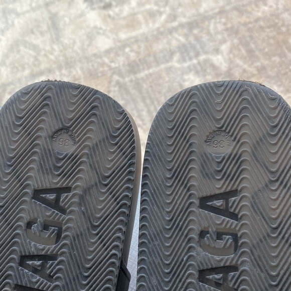 Balenciaga Birkenstock rubber sandals black 36 6
